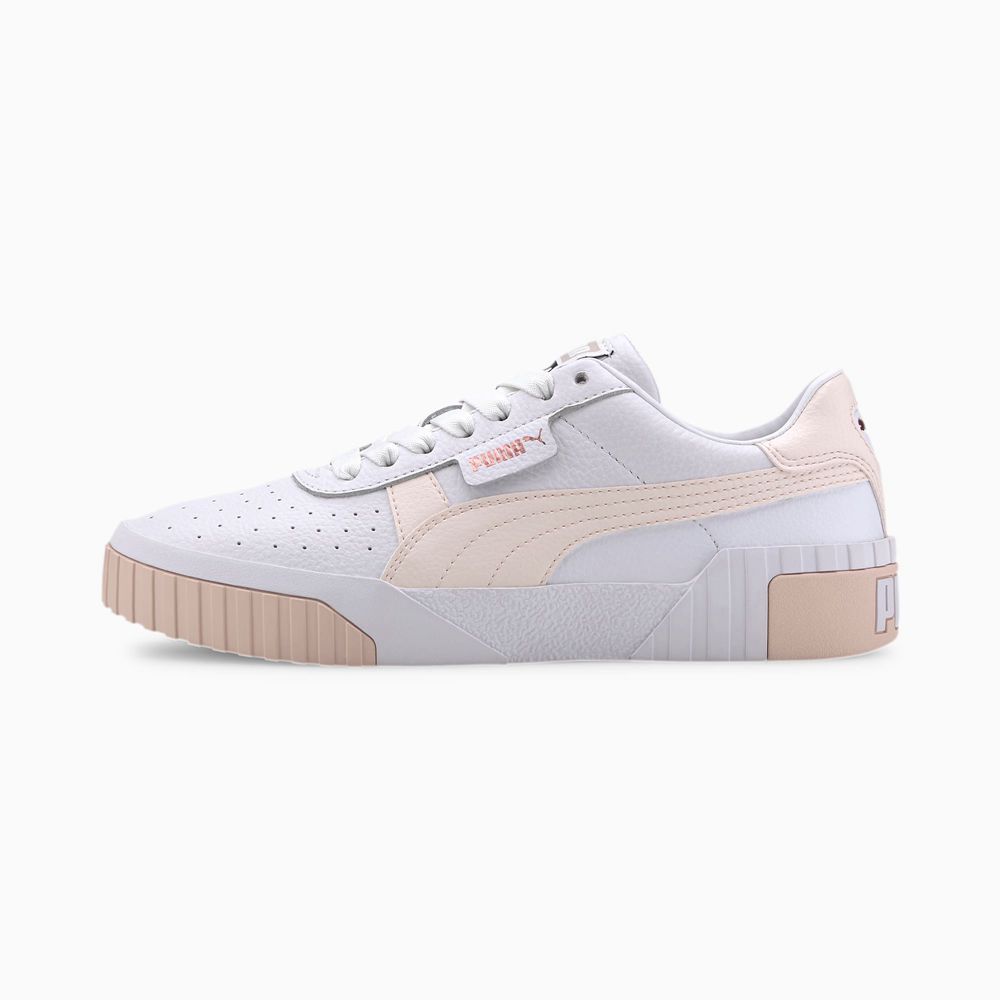 Puma Cali Női Sportcipő - Fehér/Rózsaszín ( Hungary - GDQKJ3016 )